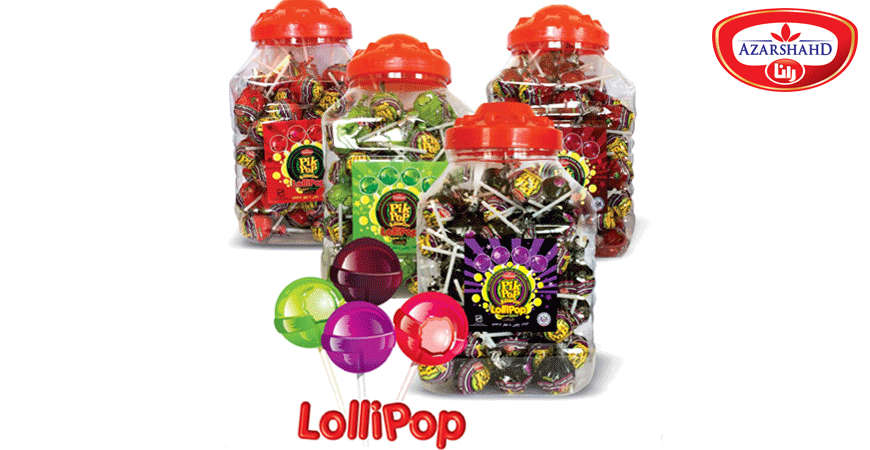 Gum Filled Big Ball Lollipop  25 gr (100 Pcs)